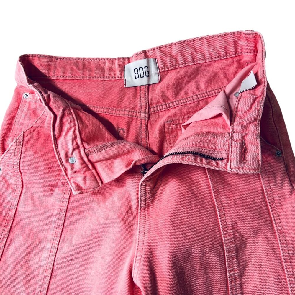 BDG Urban Outfitters High Rise Carpenter Jeans Pants Pink Denim 26 Womens - Picture 11 of 16
